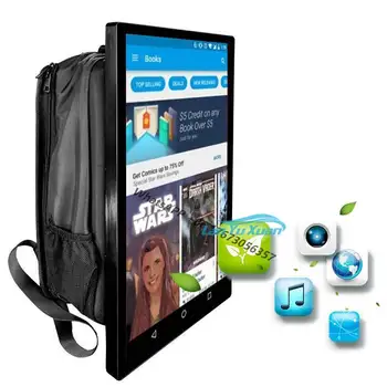 Различное цветное 21,5-дюймовое портативное ЖК-рекламное игровое оборудование, рюкзак, рекламный щит для наружных цифровых вывесок и дисплеев
