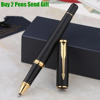 Высококачественная цельнометаллическая фирменная роликовая шариковая ручка для офисных деловых мужчин Подарочная ручка для подписи Купить 2 Отправить подарок