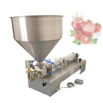 Коммерческая машина для розлива меда в бутылки Пневматическая машина для количественного розлива томатного соуса чили