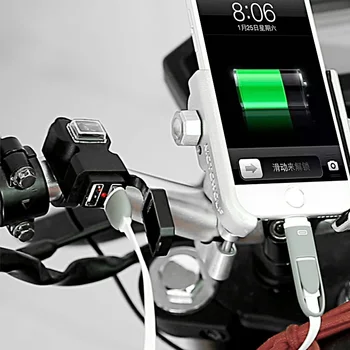 Мотоцикл USB Зарядное Устройство быстрая Зарядка мобильного телефона с водонепроницаемым дисплеем напряжения ДЛЯ Benelli Ducati KTM Aprilia Bajaj