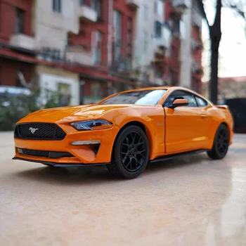 1:24 Ford Mustang GT 2018 Модель Легкосплавного Автомобиля Имитация Литья Под давлением Металлической Игрушки Мускульные Спортивные Автомобили Коллекция Моделей Автомобилей Детский Подарок