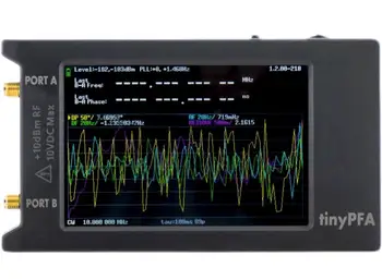Новейший Портативный Фазовый Частотный анализатор TinyPFA 1 М -300 МГц + 4-дюймовый Сенсорный ЖК-дисплей + Батарея и коробка с поддержкой TimeLab