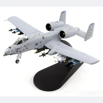 Отлитый под давлением американский A-10A Thunderbolt II в масштабе 1/100, готовая модель самолета, статические украшения, коллекция игрушек для показа