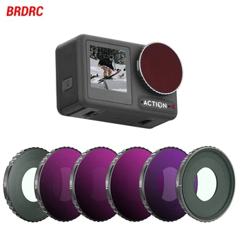 Фильтры Объектива BRDRC UV CPL ND8 для Камеры Osmo Action 4 С Фильтром Нейтральной Плотности, Оптическое Стекло, Аксессуары Для Спортивной Камеры