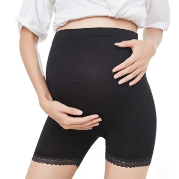 Летние Тонкие трусики для беременных с высокой талией, защищающие живот, брюки, трусы, нижнее белье для живота для беременных, беременность