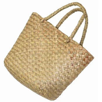 Женская классическая соломенная летняя пляжная морская сумка через плечо, маленькая
