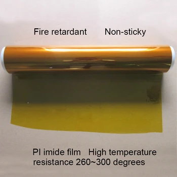 Полиимидная пленка Gold Finger, Высокотемпературная ПИ-пленка, Имидная пленка Толщиной 0,025 мм