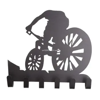 Металлическая стойка для снаряжения горных велосипедов, настенный декор для велосипедов для крючка для ключей, Прямая поставка Ha