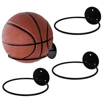 Настенный баскетбольный стеллаж для хранения, Многоцелевой футбольный дисплей, держатель мяча, Экономия места для хранения шляп, Подвесной стеллаж для декора комнаты