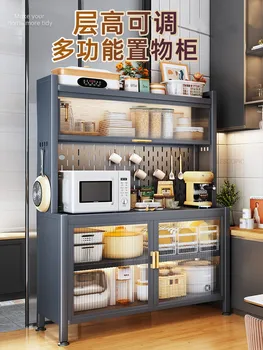Кухонный стеллаж для хранения, Обеденный шкафчик, Напольная многослойная духовка, Микроволновая печь, электрический многофункциональный шкаф для хранения, шкафчик