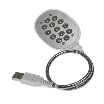 Пластиковая USB-лампа USB Light Маленькая настольная лампа для защиты глаз USB 13 светодиодных гибких ламп для портативных ПК Notebook Powerbank