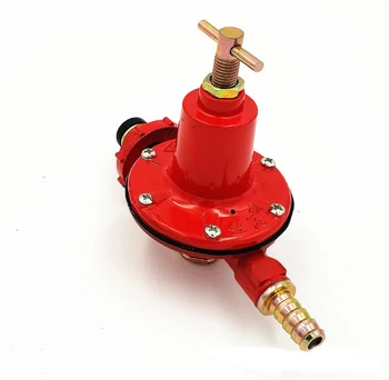 Клапан снижения давления газа в печи, Регулятор сжиженного газа Пропана, Регулируемый Клапан среднего давления сжиженного газа для барбекю в кемпинге, красный