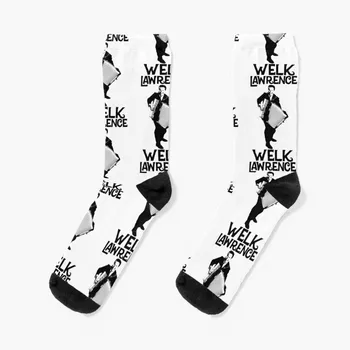 Lawrence Welk - Название - Черные носки с трафаретом, мужские подарочные носки, изготовленные на заказ, мужские носки из хлопка