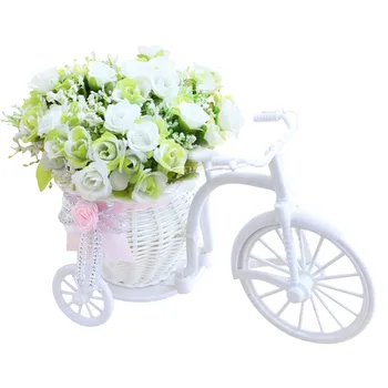 Украшение велосипеда Роза Ностальгический Велосипед Украшение искусственными цветами Искусственные цветы для украшения дома Украшения для вечеринок