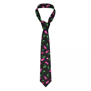 Галстук для мужчин Официальные узкие галстуки Классический мужской Вишневый Акварельный Свадебный галстук Джентльмен Узкий