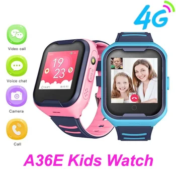 A36E 4G Детские Смарт-Часы GPS Видеозвонок Телефонные Часы Водонепроницаемые Умные Часы Детские Часы GPS PK Q50 Q90 Y95 Студенческие Бесплатная доставка