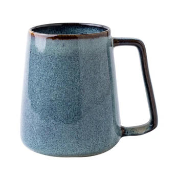 Керамическая чашка ретро Сидней синяя кружка кофейная чашка молочная чашка овсяная каша стакан 700 мл