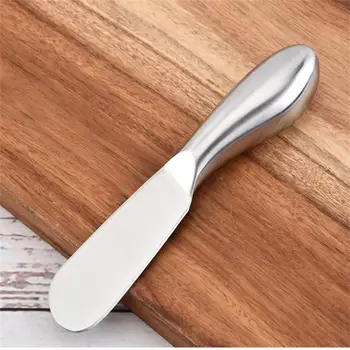 Мини-лопаточка из нержавеющей стали, Ножи-скребки с пластиковой ручкой, нож для нарезки сыра, разбрасыватель для завтрака, нож для масла, Кухонные инструменты