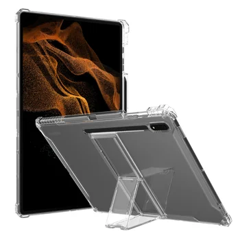 Прозрачный чехол из ТПУ с Силиконовой Подставкой-Держателем Для Samsung Galaxy Tab S7 S8 Plus 12,4 