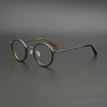 Ретро оправа для очков мужские высококачественные Японские дизайнерские оптические очки для чтения при близорукости женские винтажные очки по рецепту