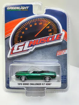 1: 64 1970 Dodge Challenger R / T HEMI Convertible - Зеленая коллекция моделей автомобилей