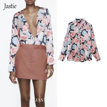 Блузки Jastie, осень 2023, Новая женская рубашка, шикарные женские рубашки с принтом Slim Joker, топы, уличные элегантные молодежные топы