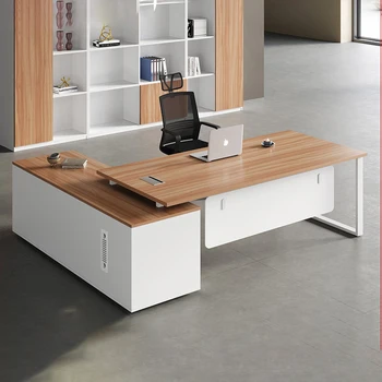 Офисный стол комбинация стульев минималистичная компания, менеджер из одного человека, рабочий стол супервайзера, рабочий стол для персонала