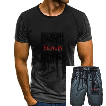Новая мужская футболка с принтом, хлопковая футболка Redrum! Женская футболка с круглым вырезом и коротким рукавом