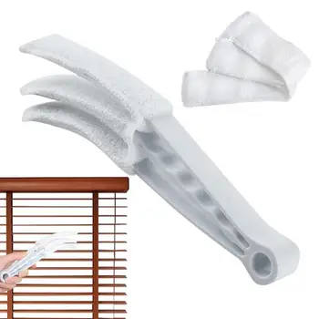 Тряпка для жалюзи, инструмент для чистки жалюзи, щетка для вытирания пыли, полезный кондиционер из микрофибры, средство для вытирания пыли, Моющееся окно для чистки