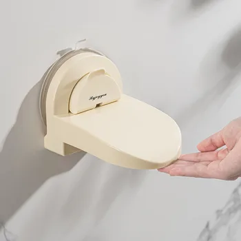 Принадлежности для ванной комнаты, присоска, ножная педаль для ванной, Подвесная компактная душевая доска, Нескользящая ножная педаль, Ножки для мытья