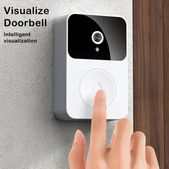 Умный Беспроводной WiFi Интеллектуальный мониторинг защиты видеодомофона от дверного звонка, ночная охрана, перезаряжаемый Vision Home HD Doorbe D6C2