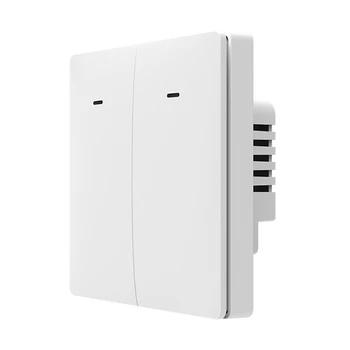 NEO Tuya Wifi Интеллектуальный Европейский 2-Полосный Механический Выключатель Света Tuya Wifi EU Light Switch Прочный Простой В использовании