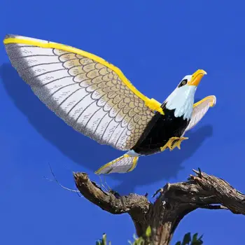 имитирующий электронику Орел, Светящийся Репеллент от птиц, Подвесной Орел С музыкой и светом, отпугивающий летающих птиц, Мультяшная игрушка для вытягивания лески