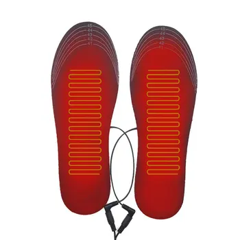 Обувь можно стирать, а для прокладки можно использовать стельки с подогревом, зимние Электрические ножки с подогревом