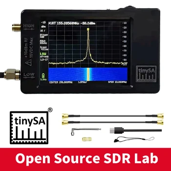 Новая версия портативного миниатюрного анализатора спектра TinySA с 2,8-дюймовым дисплеем и батареей