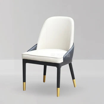 Скандинавские стулья для столовой, гостиной, Белый Индивидуальный Дизайнерский Портативный кухонный стул, Роскошная мебель Sillas Comedores MQ50CY