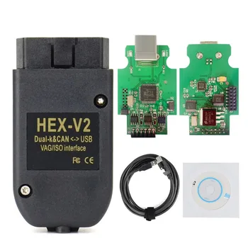 22.3 VAGCOM 22.3 USB-интерфейс HEX V2 Электрический для V-W для S-koda для S-eat VAG22.3 многоязычный ATMEGA162 + 16V8 + FT232RQ