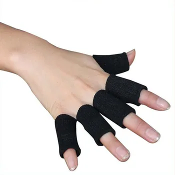 Спортивная нейлоновая защита для пальцев, защита суставов, Баскетбольная Волейбольная, Черно-синяя защита для пальцев