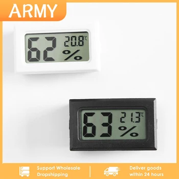 1 ~ 10ШТ Мини-инструментов для измерения влажности и температуры, встроенного ЖК-электронного гигрометра, бытового термометра для помещений, гигрометра