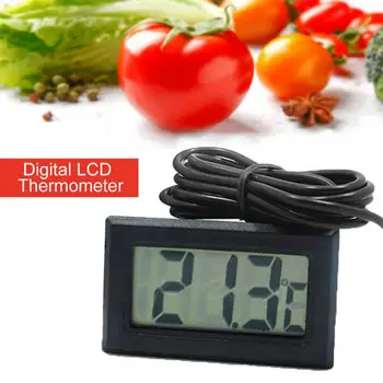 Мини-Цифровой Термометр Встроенный Датчик Измеритель Влажности Термометр Удобный Измеритель Температуры Инструмент Кабельный Измерительный Инструмент